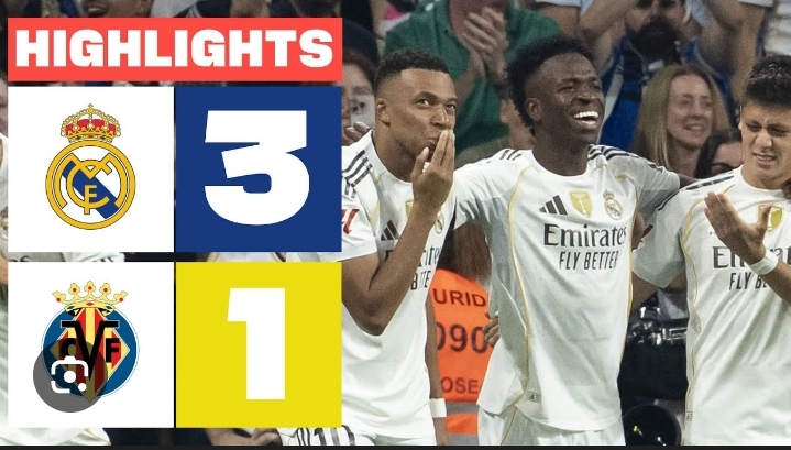 Real Madrid vs Villarreal Highlights (3-1)